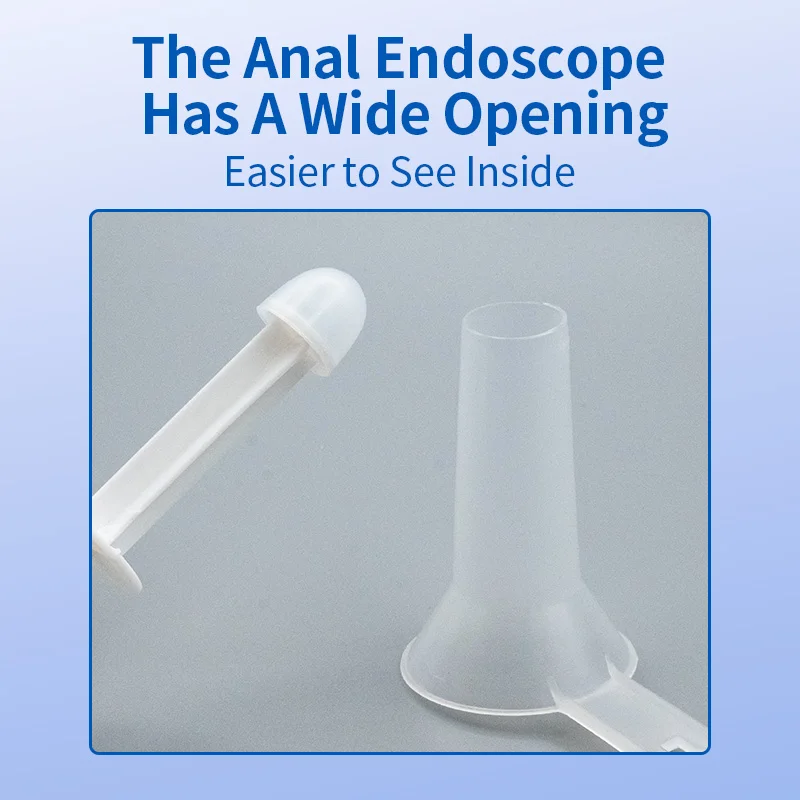 Medical Disposable Anal Endoscope Inspector Anoscope Examination Expander Individual Package 10 PCS Constipation Hemorrhoid