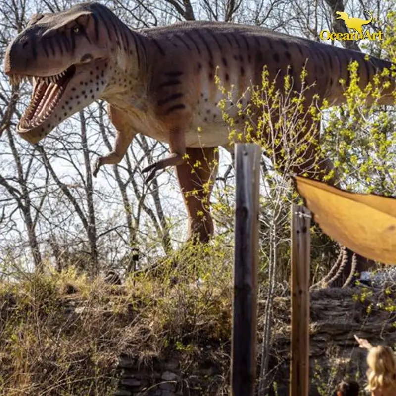 Realistic Mechanical Dinosaur Animatronic Dinosaur Model For theme Park