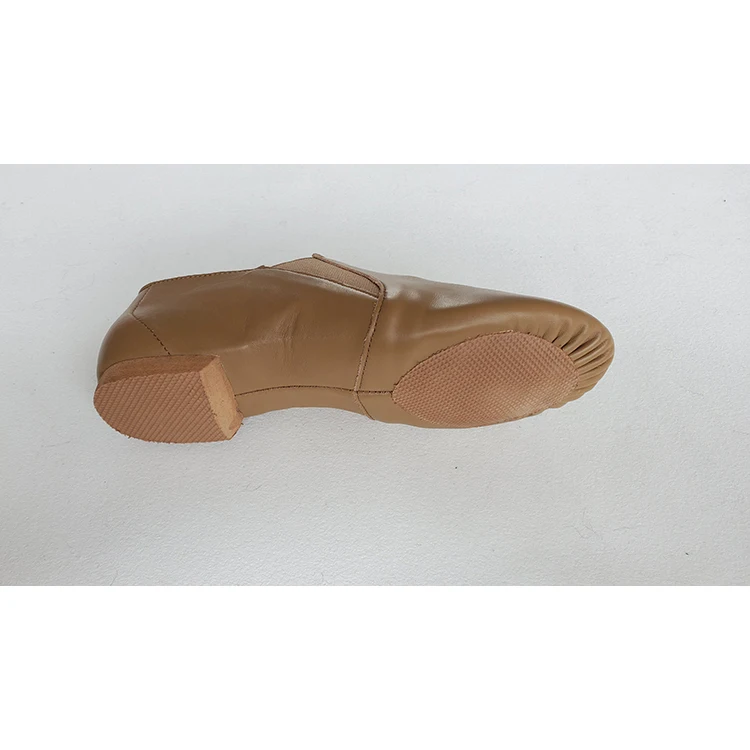 
Hot selling leather man dance lace up jazz shoes on both sides 