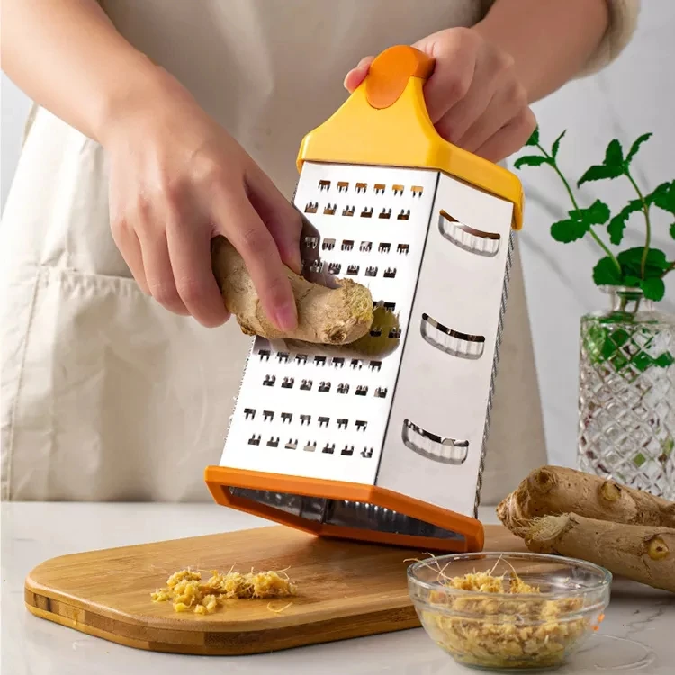 Amazon Самая продаваемая тонировка для кухонный нож из нержавеющей стали с несколькими шесть поверхности пищевых растительных 4 способа Терка коробки Кухонные гаджеты