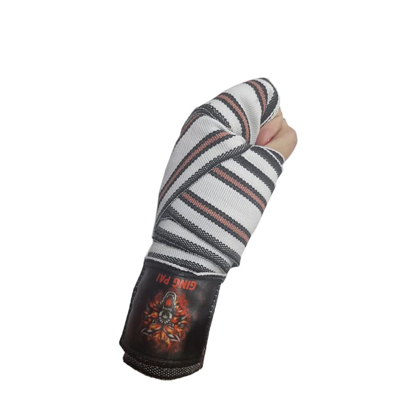 Custom Sports Breathable Cotton and Elastic Cotton Bandage Boxing Hand Wraps