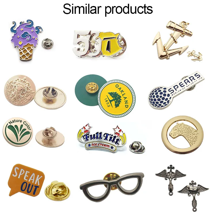  Personalized yellow shape make butterfly label pin badges for