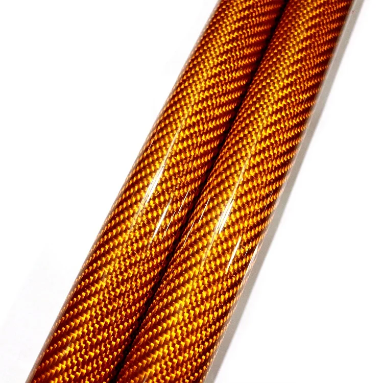 3k  Carbon Fiber Pipes 20mm 25mm 30mm Colored Customized Fiber Carbon Tube 100% Carbon Fiber Tube 8mm
