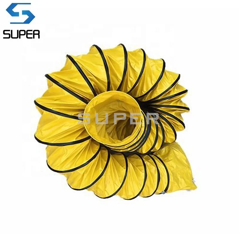 PVC Material Soft Flexible exhaust hose For Air Smoke Gas exhausting