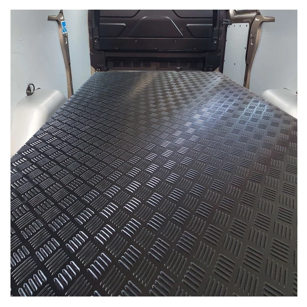 Checker Plate Design Rubber flooring  /rubber floor mat in roll for car parking /garage /rear flooring for vans