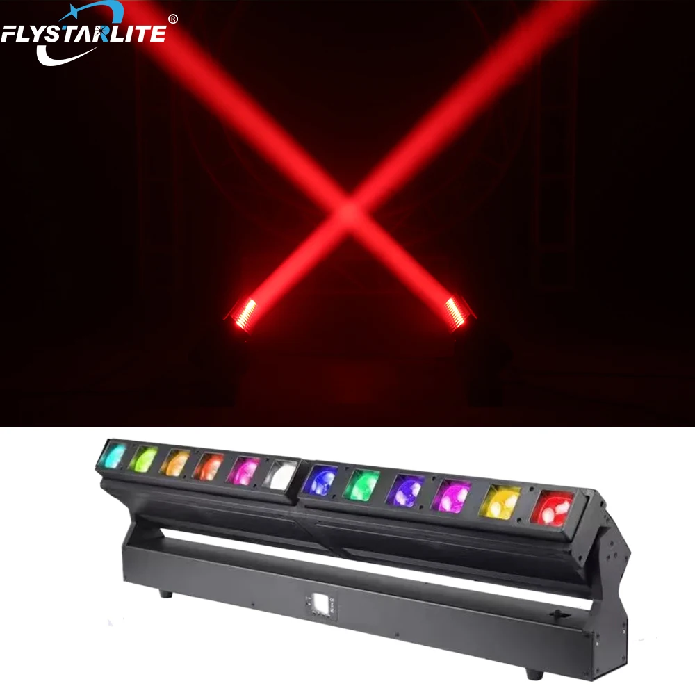 12X40w Rgbw 4in1 Led zoom moving head bar 12pcs 40w led moving headlights