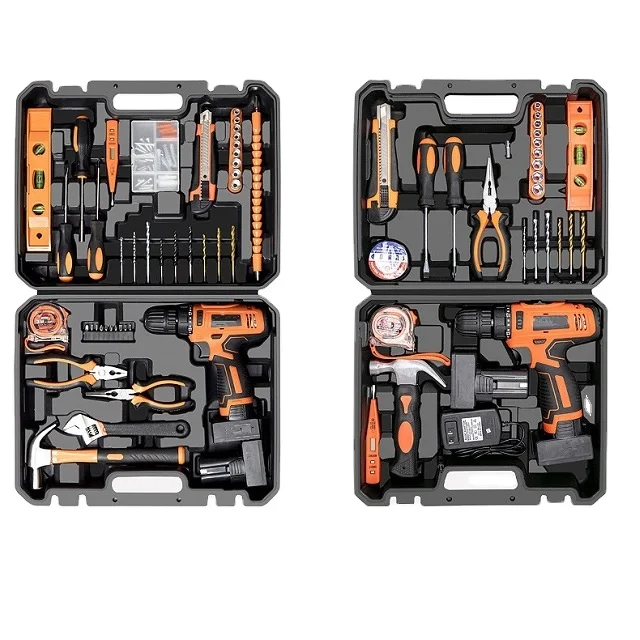 12V Lithium Battery Power Cordless Variable Speed Multifunction Electric Drill Power Tool Set