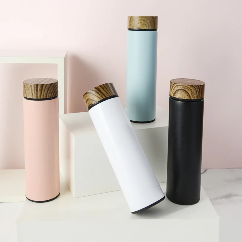 2022  hot sale 17oz stainless steel double wall thermal vacuum flasks matte leakproof insulated tea infuser water bottle