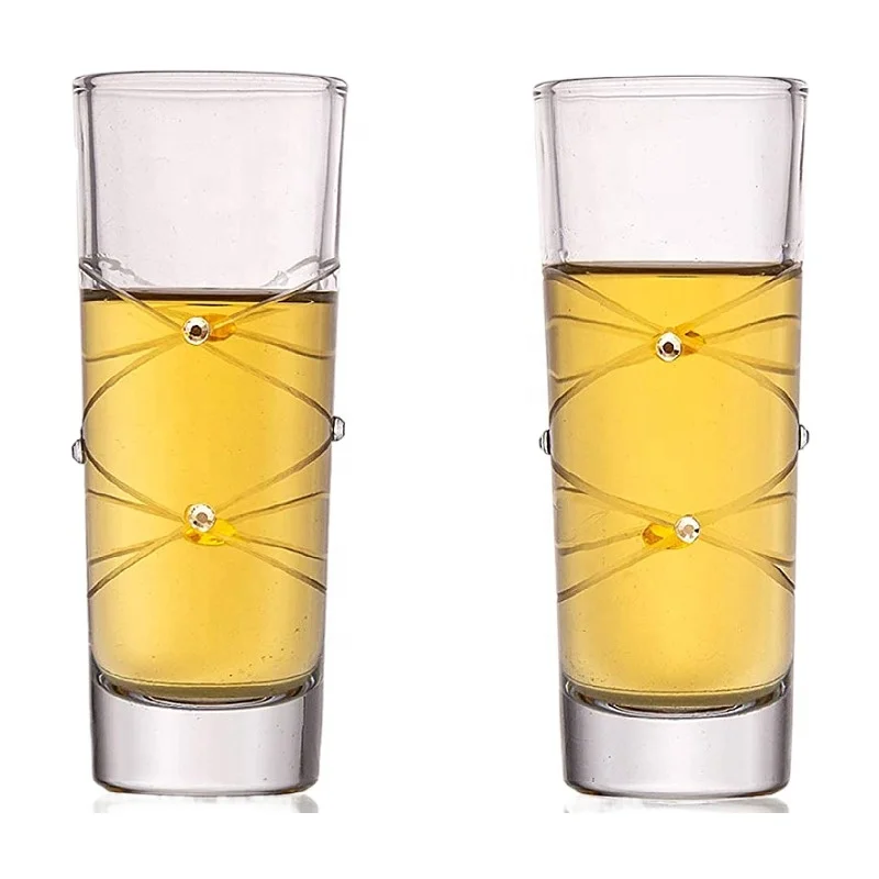 Manufacturer of 2oz thick bottom sublimation shot glass tequila shot glasses free samples premium quality