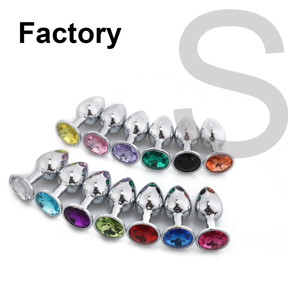 Anal Plug Metal with Jewel Cheap Anal Sex Toys dilator Small Crystal anal butt plug