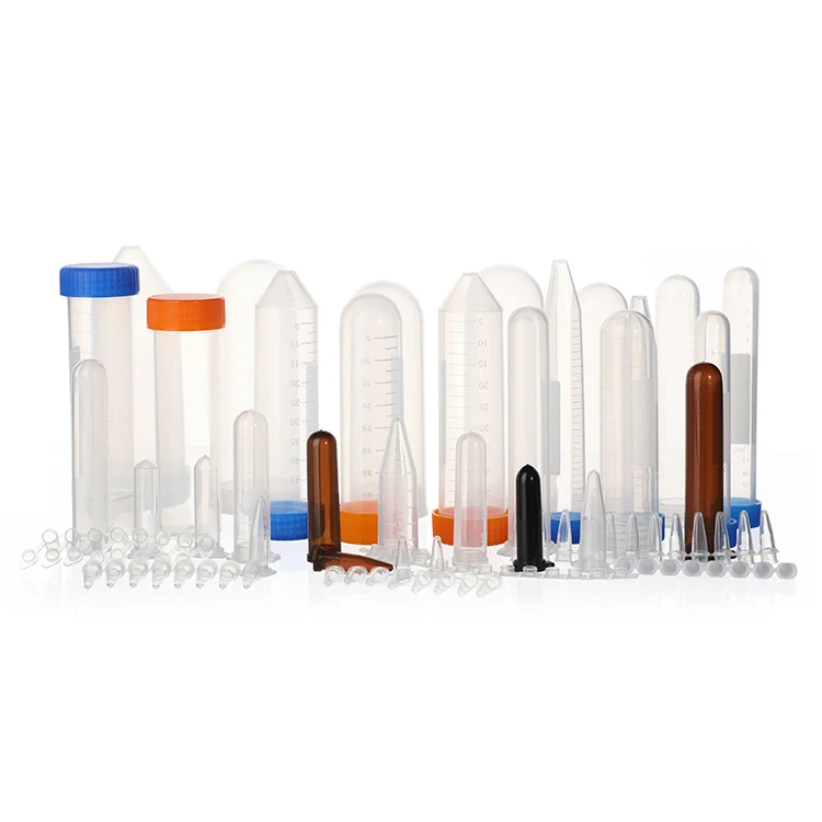 0.1ml 0.2 ml 0.5ml 1.5ml 2ml 5ml 10ml 15ml 25 ml 50 ml 100ml 120ml pcr plastic polypropylene micro sterile centrifuge test tube