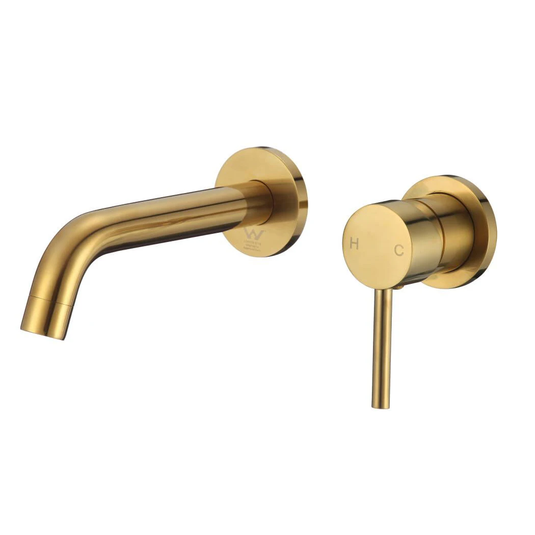 Gold Basin Faucets Single Hole Bathroom Sink Faucet Single Handle Brushed Gold Bathroom Faucet Vanity Mixer Water Tap