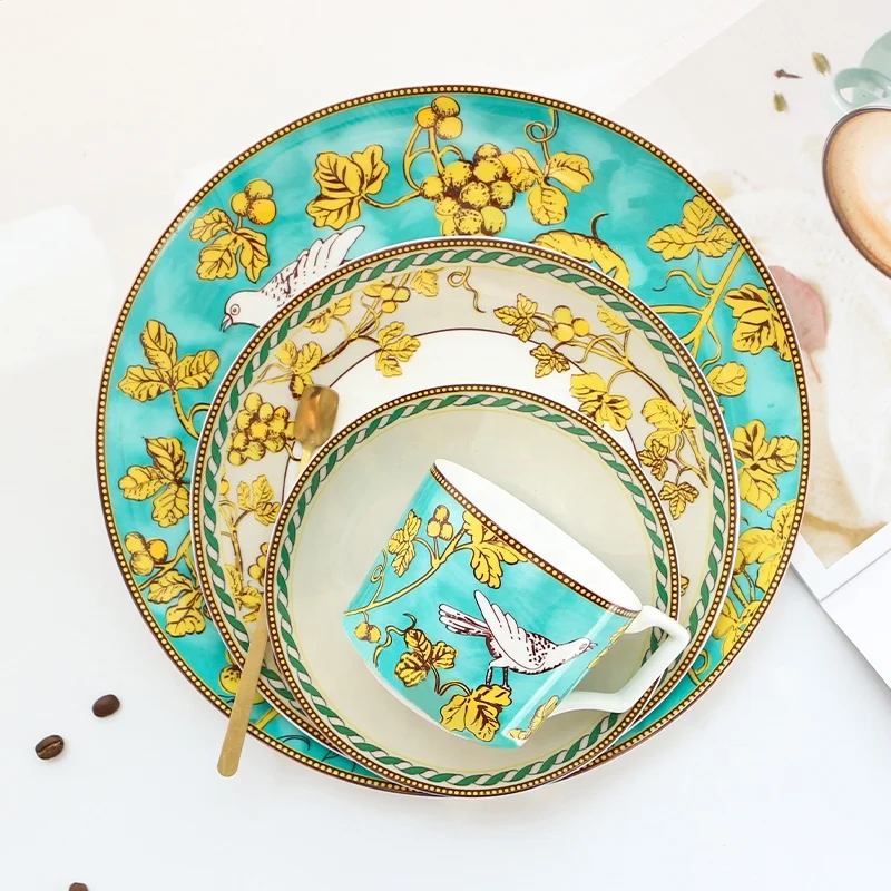 tangshan restaurant ceramic tableware dinner set bone china crockery 16pcs dinner sets