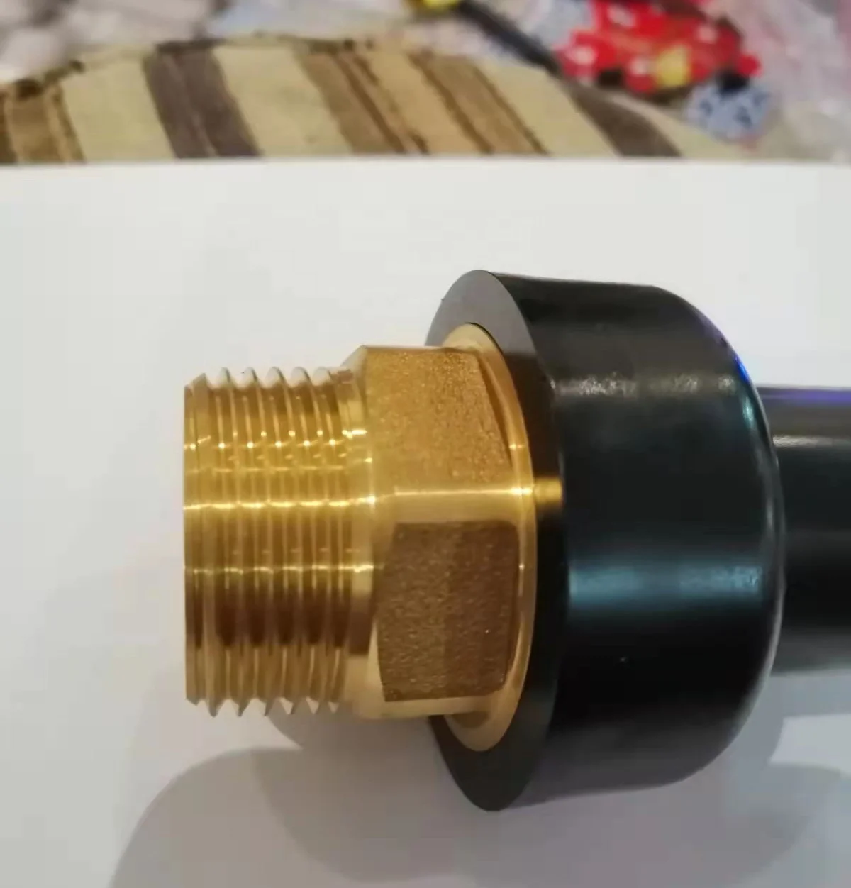 PE Male & female Addptor with Copper Thread