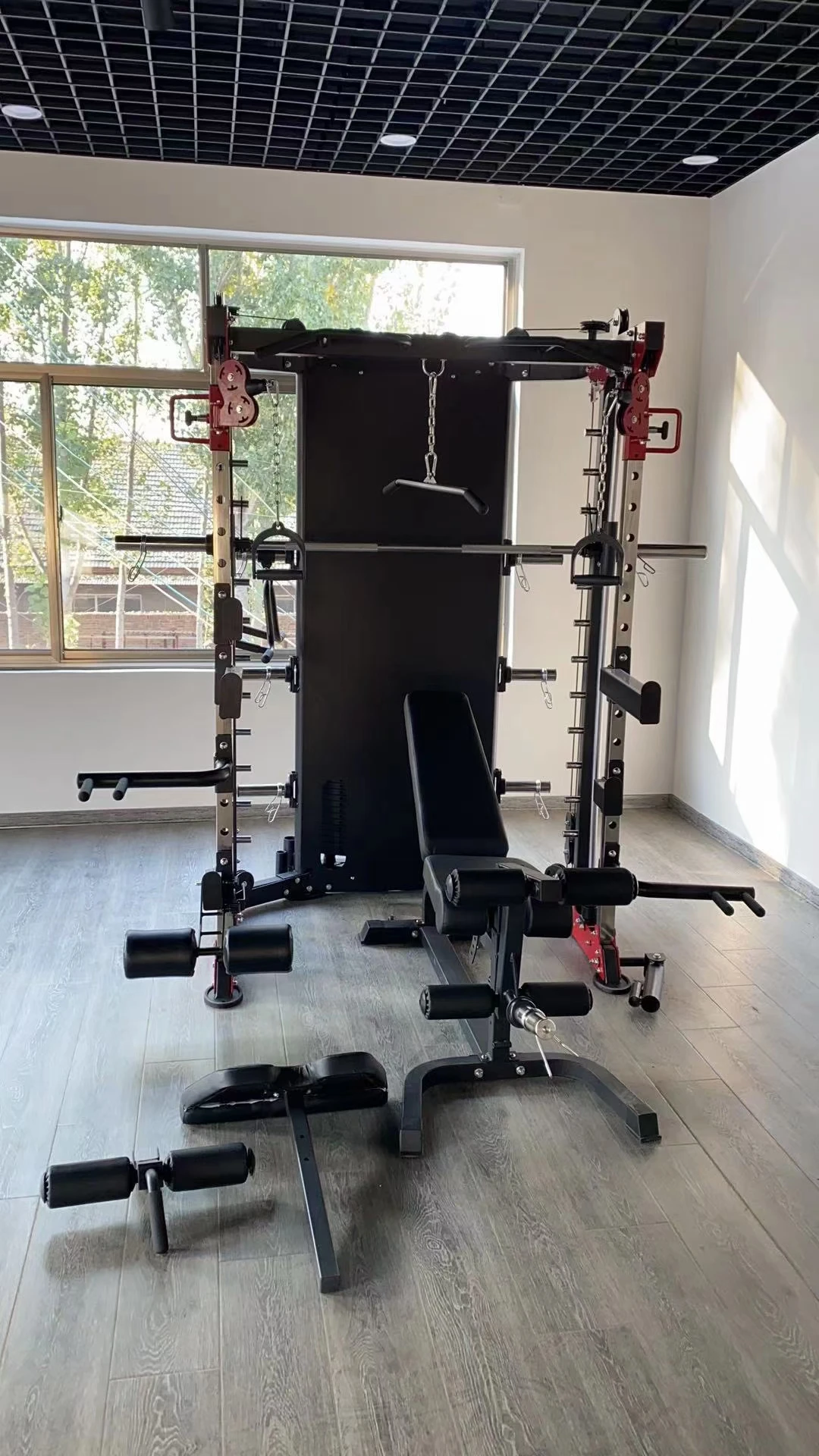 Multi Function Equipment Cable Crossover Trainer Wall Mounted Functional Trainer for Strength Training Machine