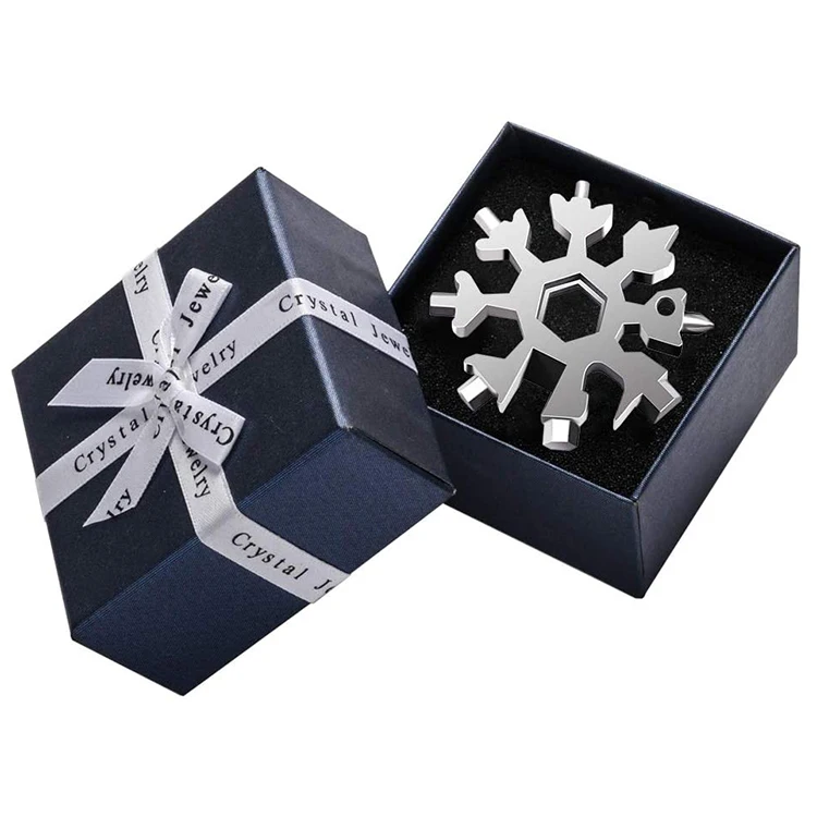 Christmas gift 18 in 1 multi purpose tool outdoor carry screwdriver wrench snowflake tool 18in1 snowflake multitool