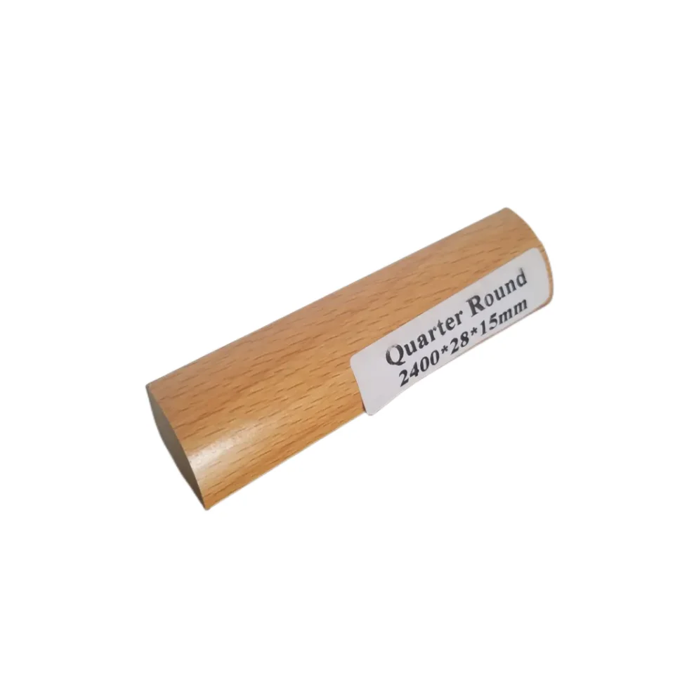 Wooden Color T-molding Skirting Reducer and Quarter Round Moulding As Flooring