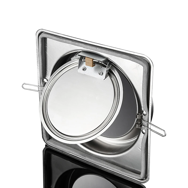 Strength to manufacture lightweight stainless steel 304 kitchen fire prevention Smoke-proof Bathroom Flue Check Valve