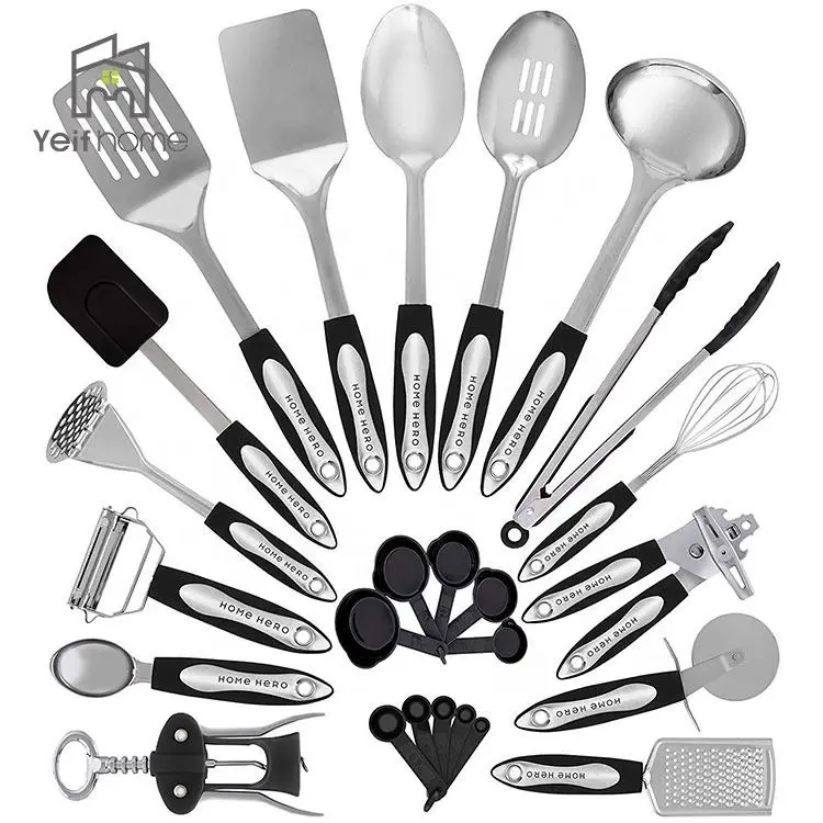 24 pcs Kitchen Necessity Tools Non Stick Stainless Steel Cooking Set