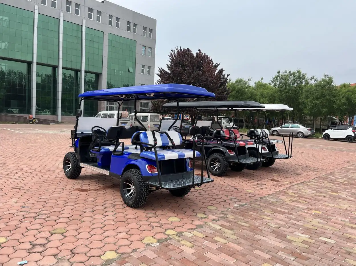 Sharefer 6 person golf mini car jeep golf Cart 4+2 6 seater full Electric Golf Cart 6 seats