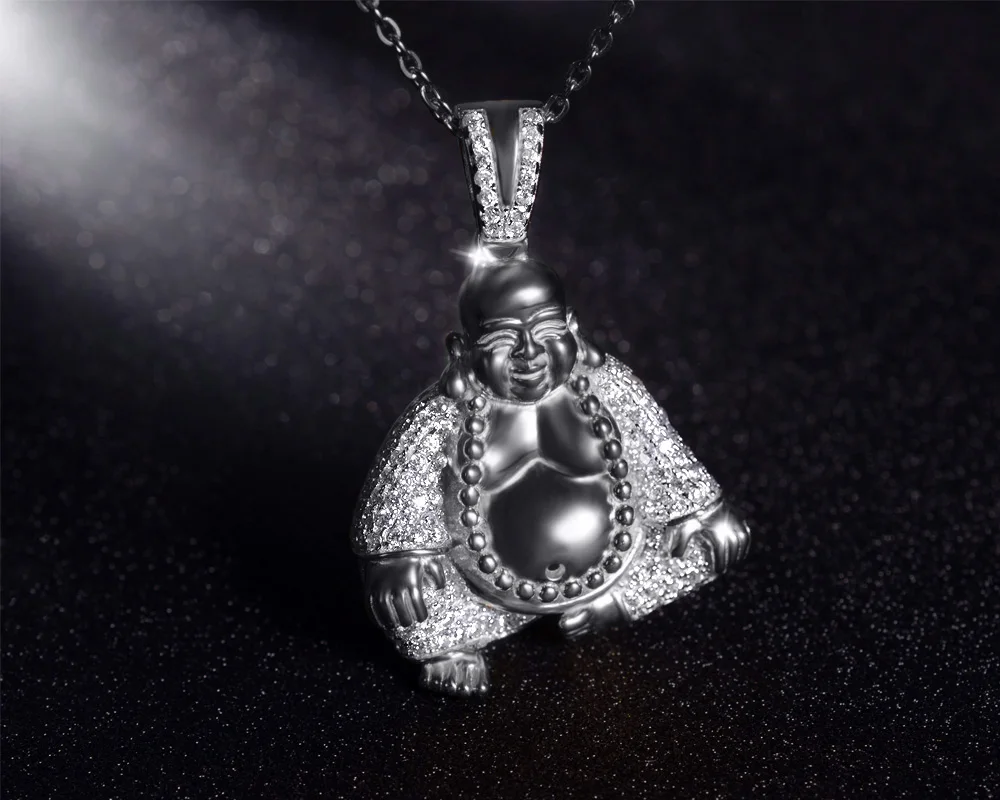 bocai buddha sterling silver 925 pendant budda necklace buddha pendant