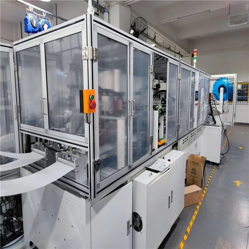 Spot shipping auto cup mask machine cup mask packed machine 1860 n95 cup face mask machine