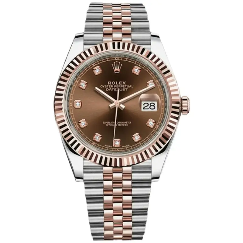 Hot Sale Quality Luxury Rolex Watches Log Series Diamond Dial Waterproof Glass Automatic Mechanical Fashion Rolex Watches