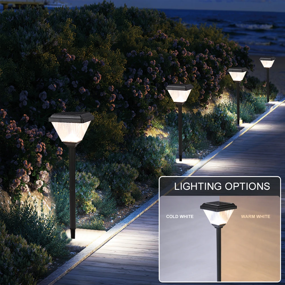 Круглая наружная декоративная лампа для парка и площади, светодиодный источник света, садовые солнечные фонари для газона