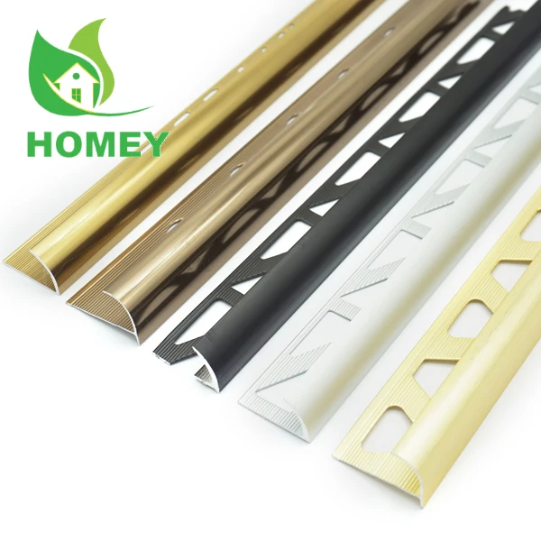 
low price modern wall edging strip outside corner tile trim flexible chrome metal strips 