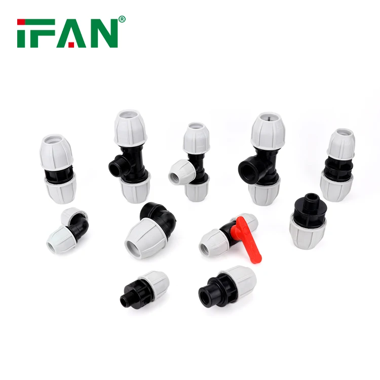 IFAN High Pressure HDPE Fitting ASTM D3035 Irrigation Fittings 110mm PP Compression Fittings