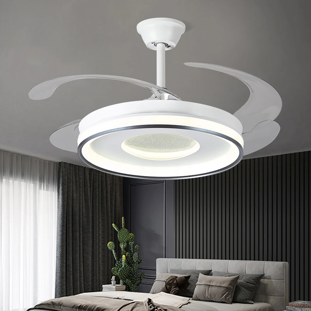 Invisible frequency fan lamp ceiling fan Household living room dining room bedroom ceiling Bluetooth speaker with fan