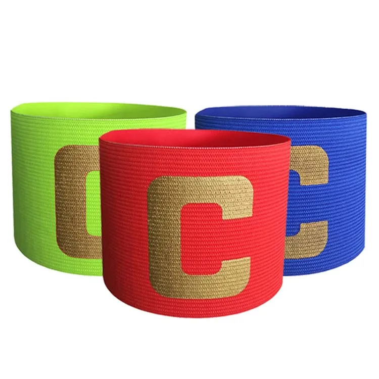 Factory direct sales Football Team Captain Armband Paste Winding Type C Mark Soccer Captain Armband in Good Quality