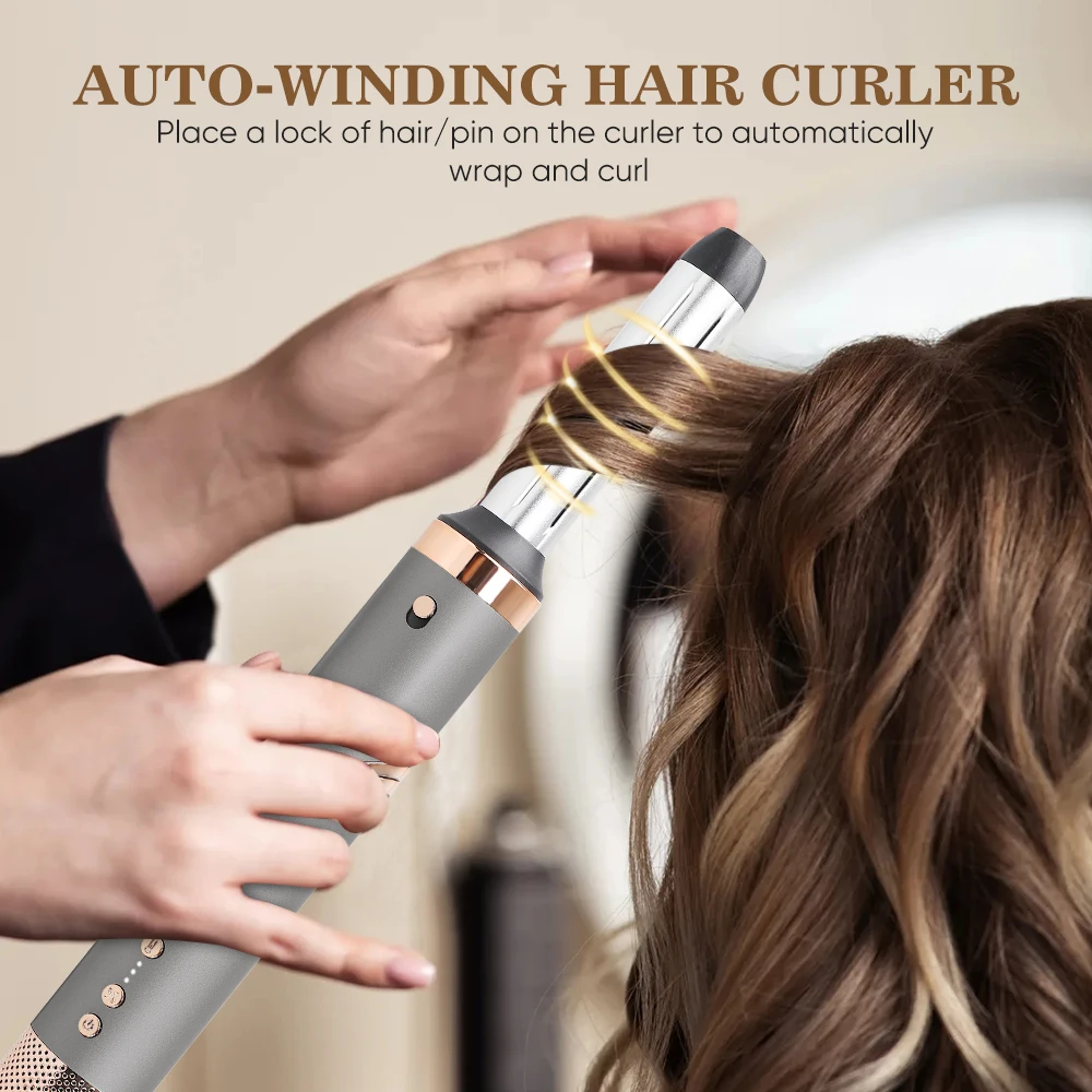 6 In 1 Multifunctional 110000Rpm Ionic Fast Drying Blow Dryer Hot Air Negative Ionic Secador De Pelo One Step Curler Hair Dryer