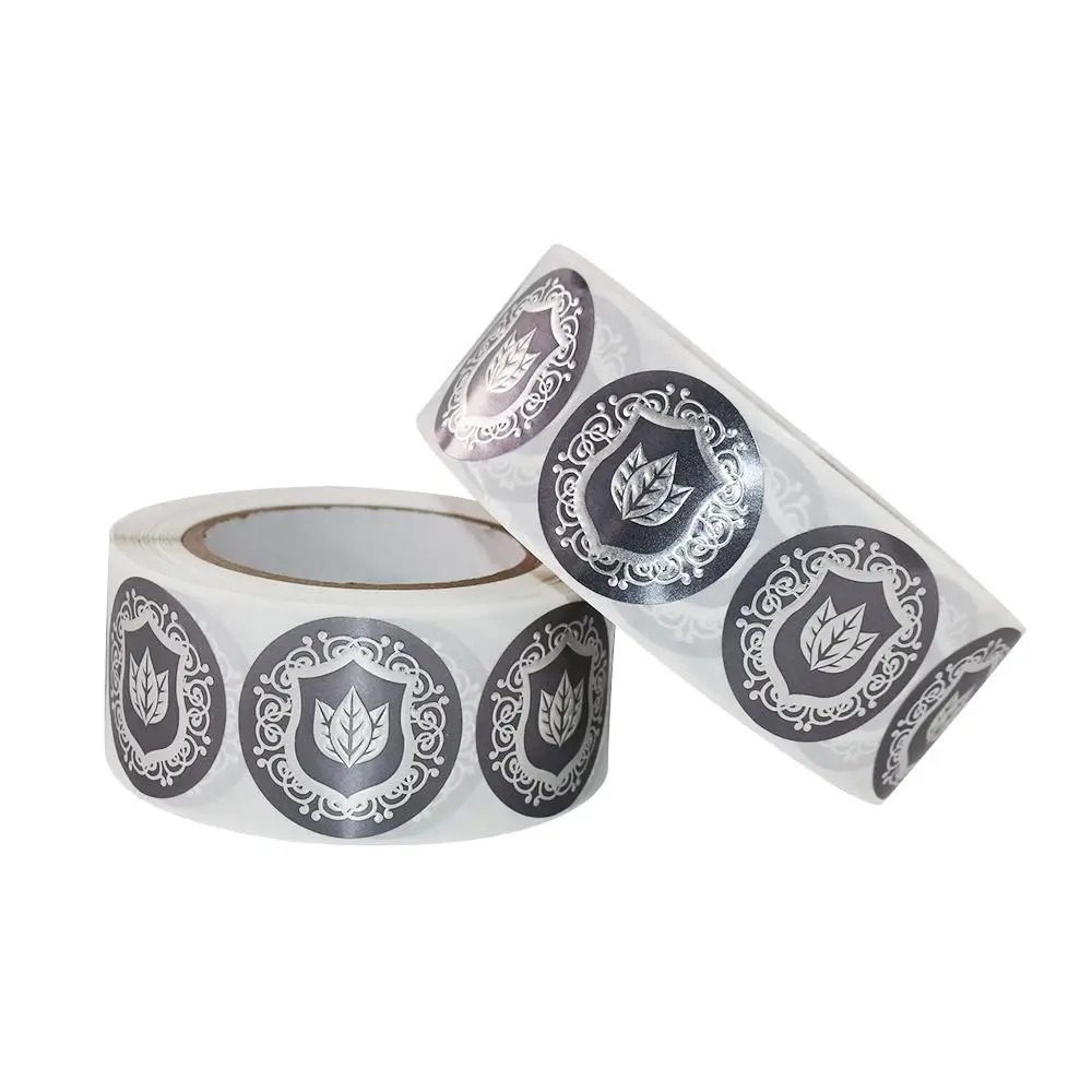 Sheet customize hologram waterproof round perfume bottle vinyl label roll sticker