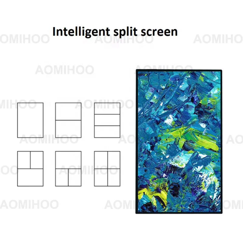 Hot Selling Wall Mount TFT Display Advertising Monitors Aluminum Indoor Narrow Edge Digital Signage Shop Window Screen Promotion