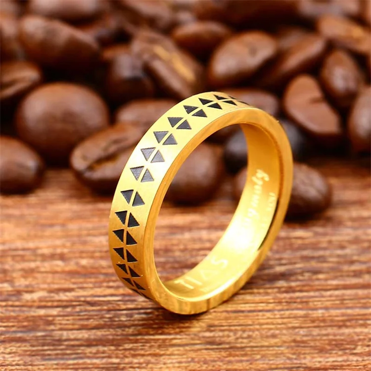 Simple fashion men finger ring jewelry vintage stainless steel gear ring