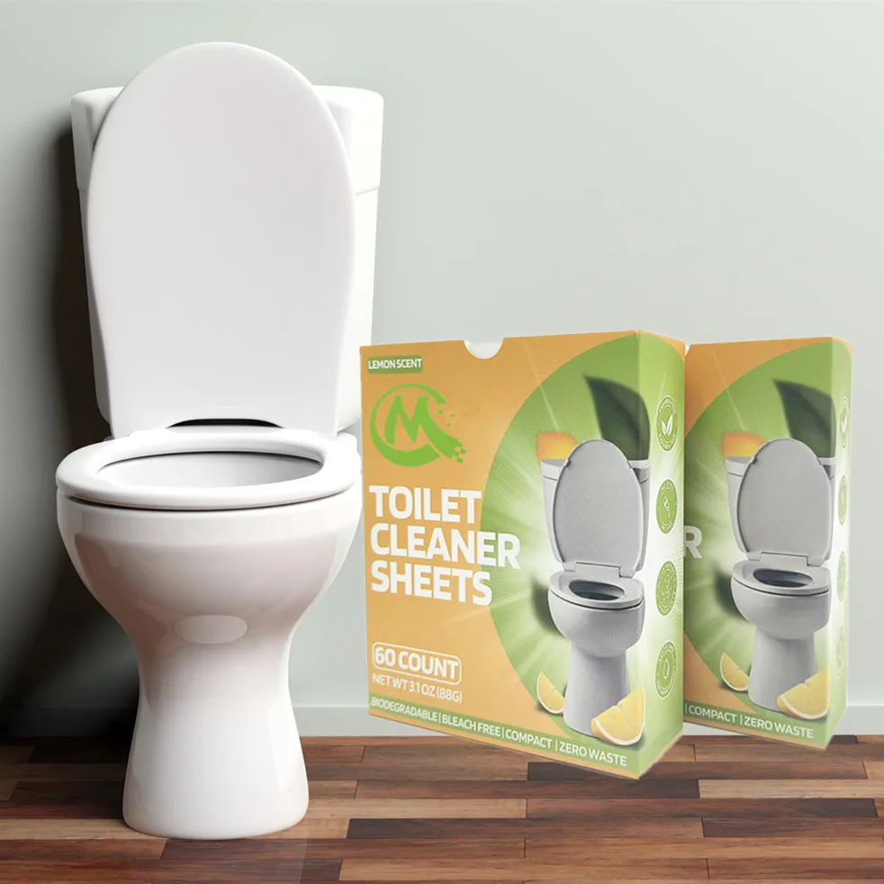 Factory Disposable Toilet Bowl Cleaner Sheet Biodegradable Toilet Bowl Cleaner Tablet Sheet Toilet Cleaning Sheets