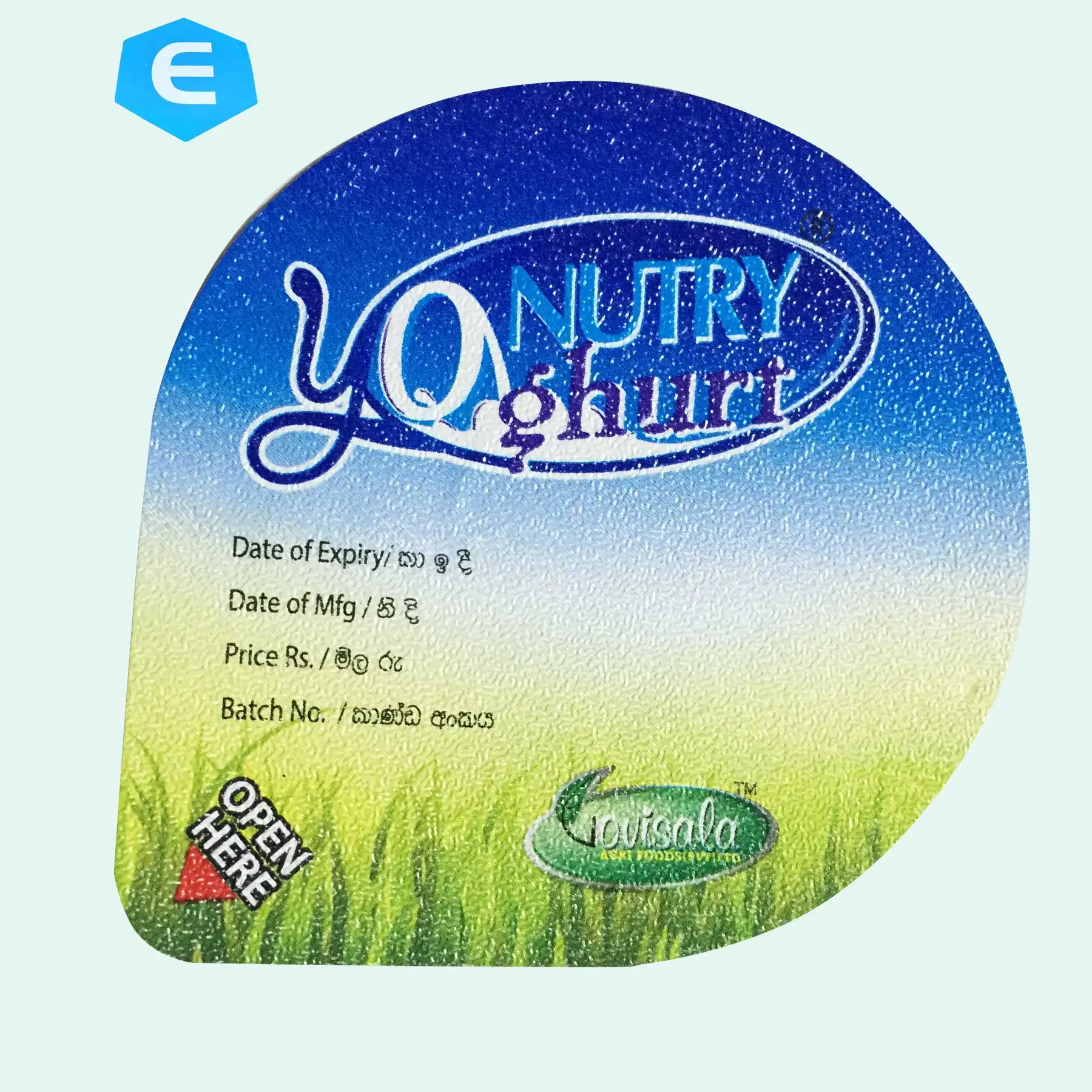 Luckyking heat sealing plastic container with aluminum foil lid coating lacquer