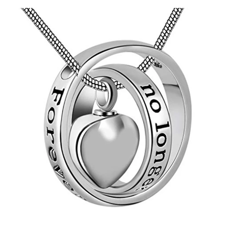 new creative custom Stainless Steel love heart  Czech diamond crystal openable cremation urn pendant souvenir Christmas