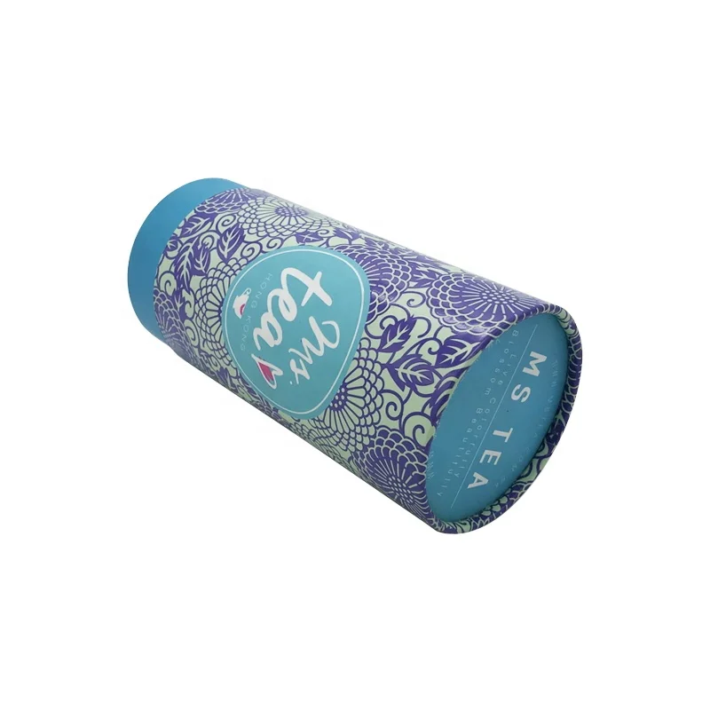 Bio-degradable Custom Luxury Desgin Cylinder Box Cosmetic Essential oils Skincare Eyeliner Cardboard Round Paper tube Packaging