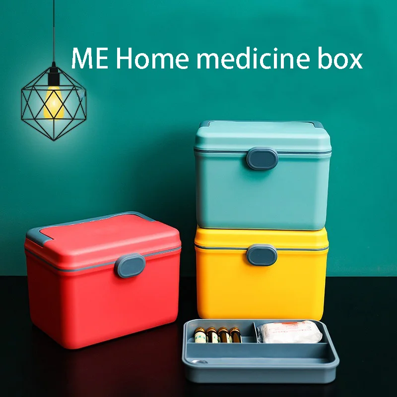 Medium size Multipurpose Storage Box Sundries Organizer Medicine Box Family First Aid Box Home Medicine Kit