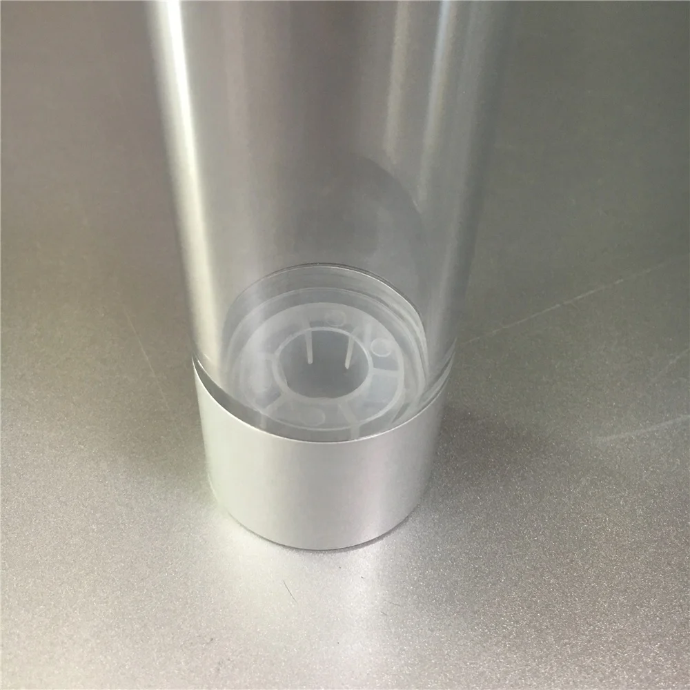 30 ml silver plastic airless pump bottle