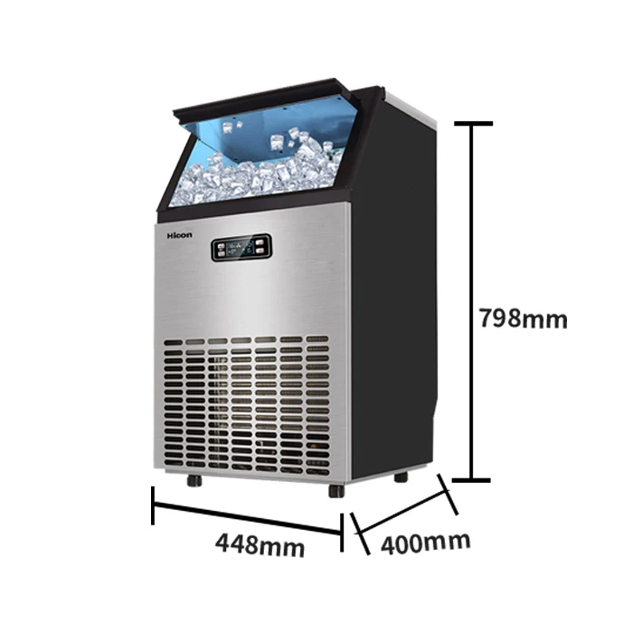 Ice Maker 60kg Automatic Home Commercial Small Ice Cube Block Making Machine Ice Maker Machines For Business Sale Food Beverage
