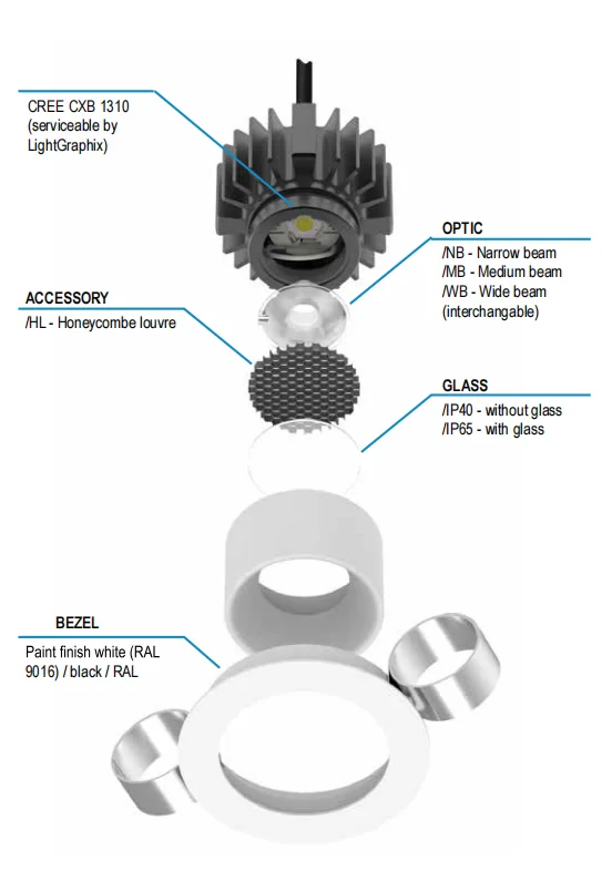 modern led lighting Aluminum Led Spot Light 6w 10w 15w Led Wall Recessed Ceiling Light Downlight for shop