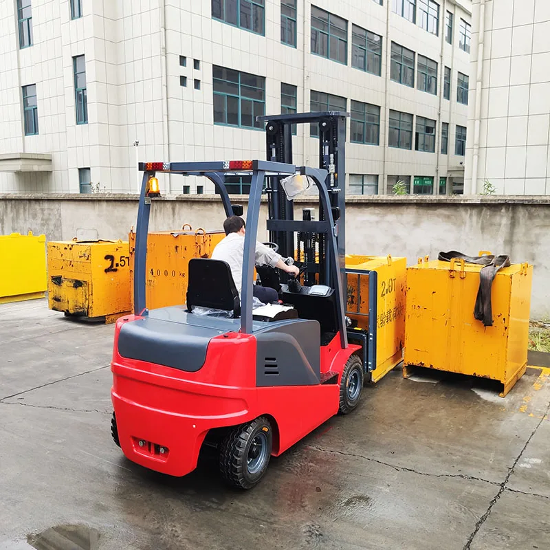 MiMA sit down 3ton electric forklift truck with 6m lifting height warehouse material moving equipment forklifts with rubber tire