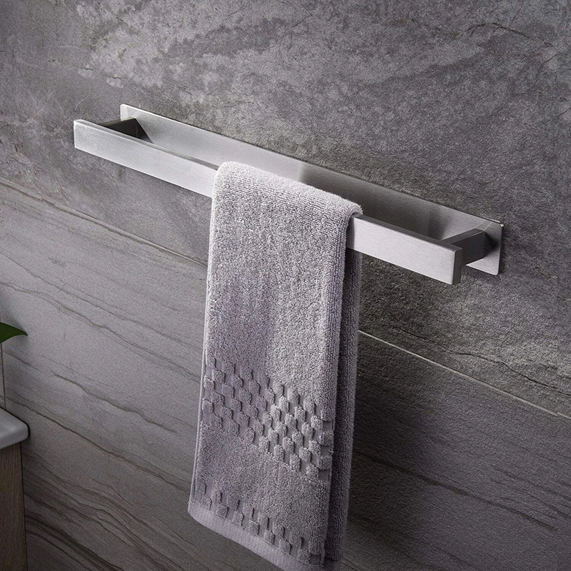 Stainless self adhesive towel rail 304 stainless steel  towel holder for bathroom