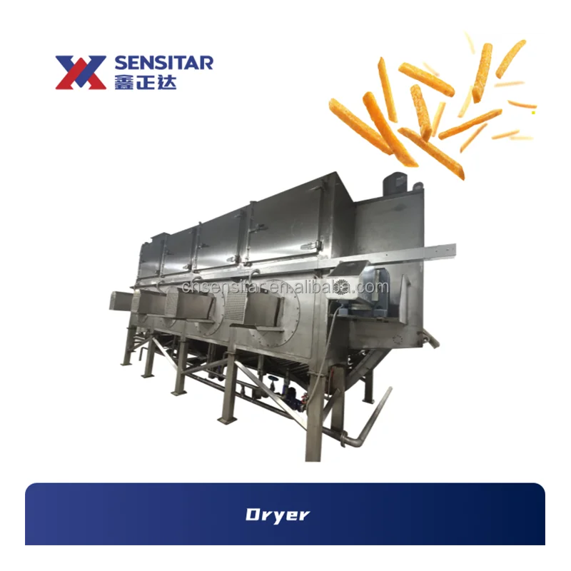 Potato Finger Chips Frying Equipment Frozen French Fries Production Line Fried Potato Machine