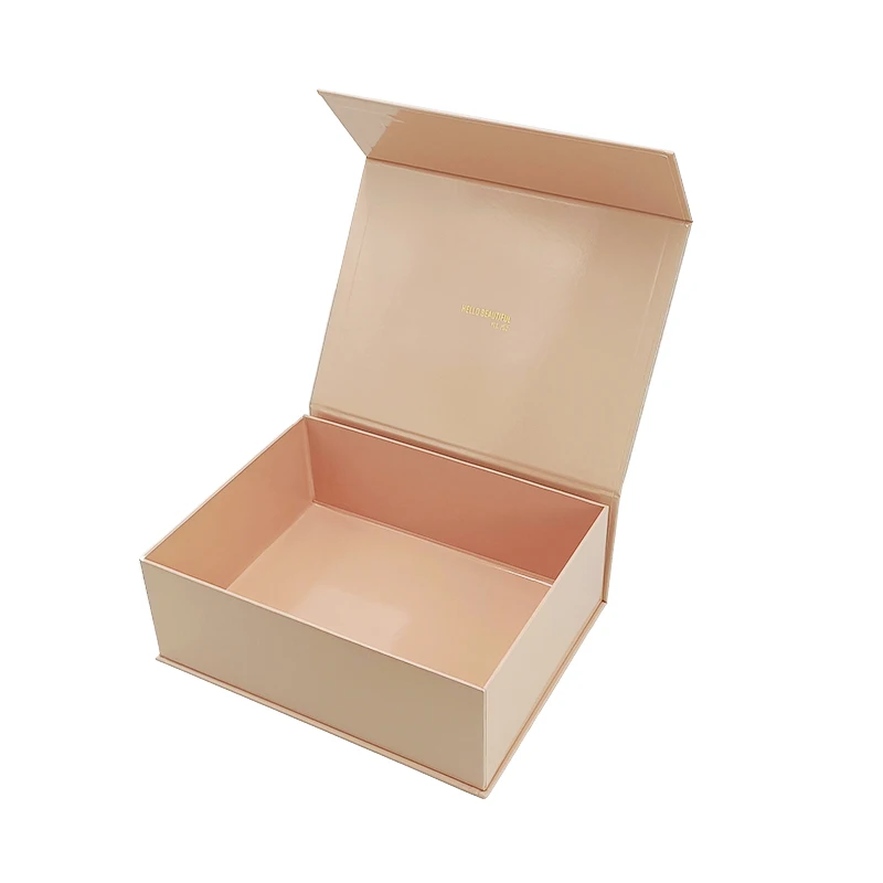 Recyclable pink t shirt paperboard packaging boxes glossy paper package custom paper box with logo print