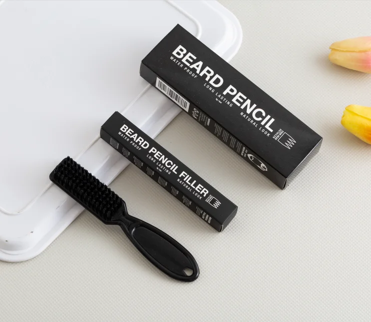 2023 New Arrival Beard Pencil Filler Long Last Waterproof Beard Filler Filling Pen Kit For Men Beard Care