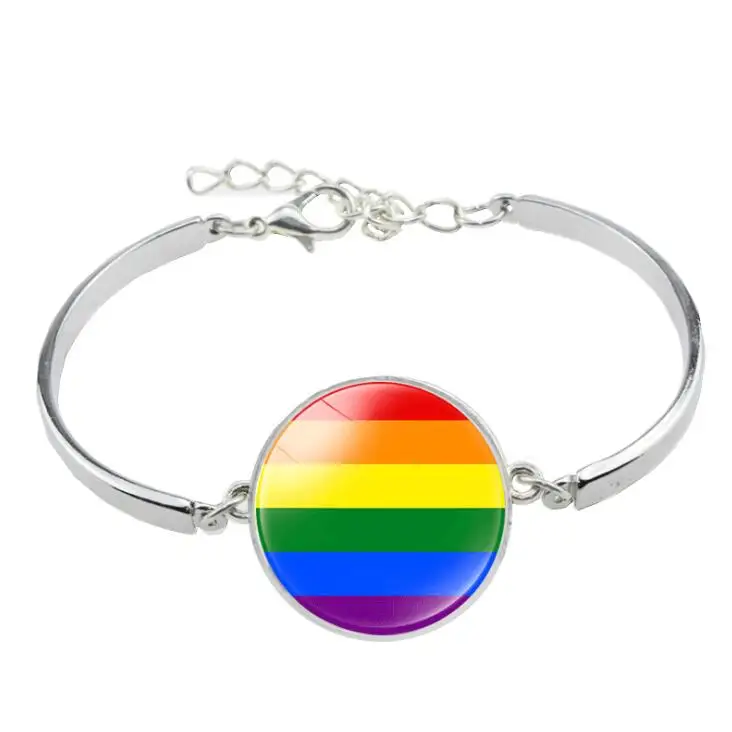 
Newest Slim Silver Color Lgbt Bracelet Buy Bracelet Lgbt Charm Bracelet Jewelry,Best Gift For Gay 